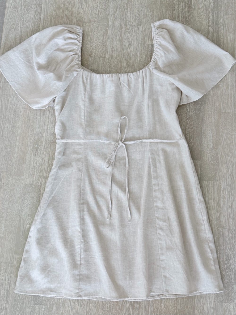 NWT Abercrombie & Fitch Linen Blend Dress | Petite Medium | Fully Lined - Picture 4 of 10